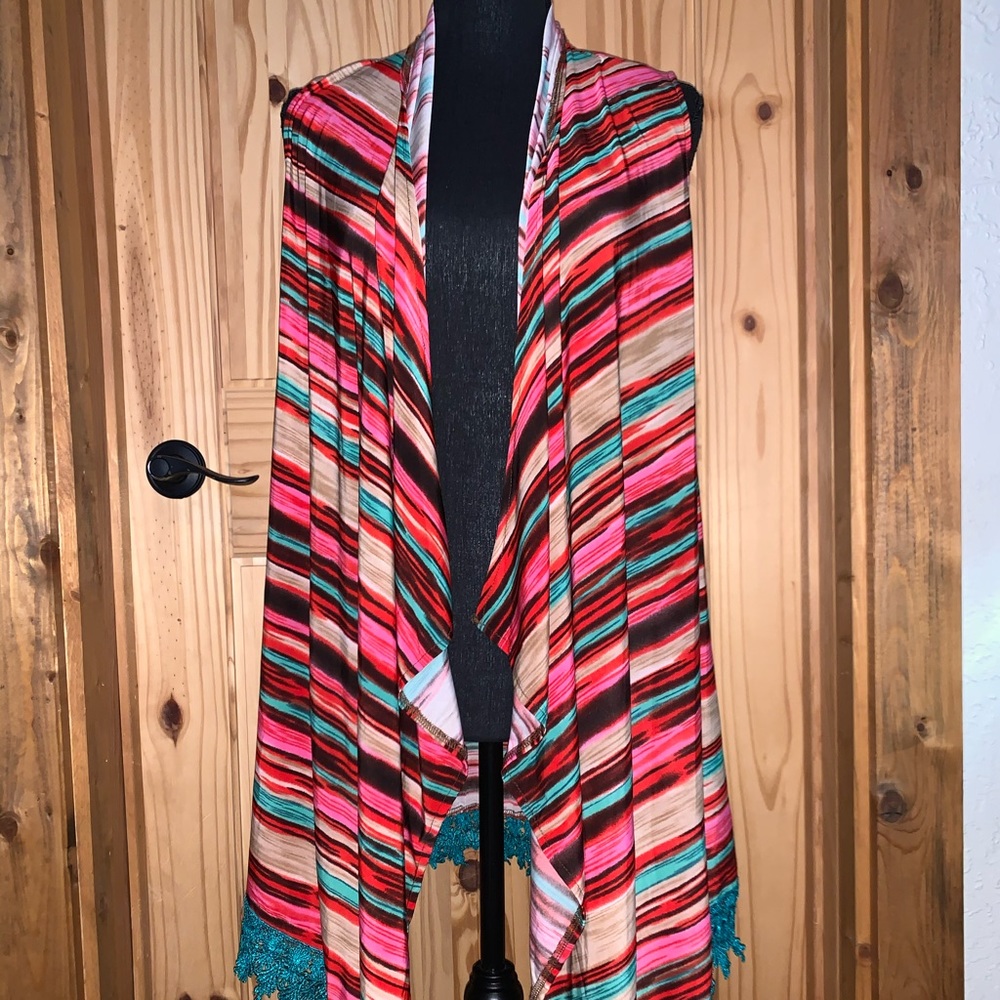 Crazy Train multi-color vest
